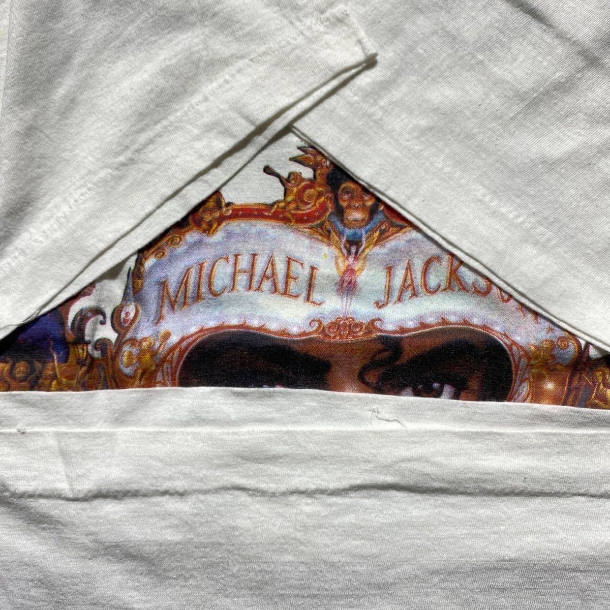 【XL】1990s Vintage MICHAEL JACKSON DANGEROUS Tour Tee 1990年代 ヴィンテージ マイケルジャクソン デンジャラス ツアー Tシャツ G1851_画像6