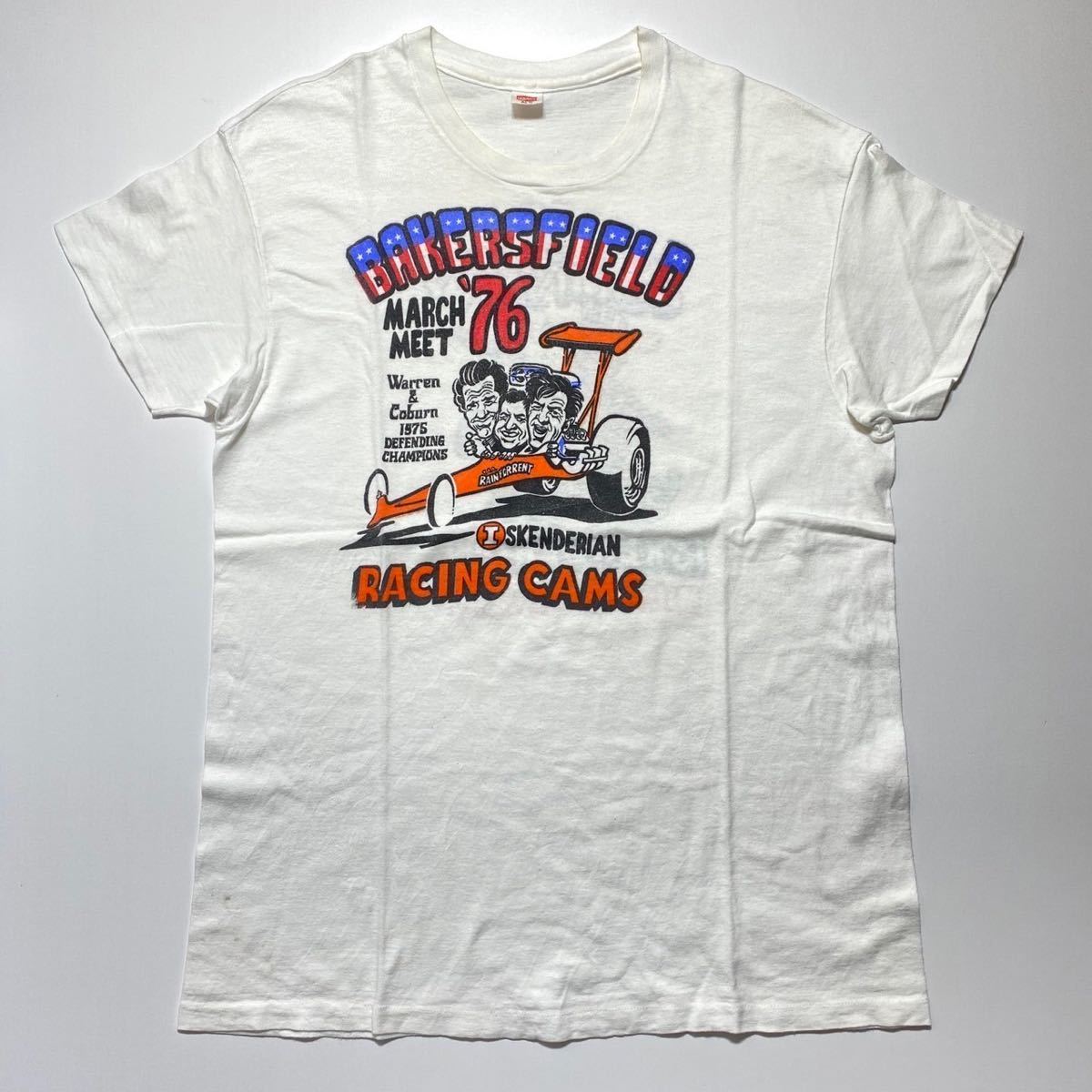 【XL】1970s Vintage BAKERSFIELD Print Tee 1970年代 ヴィンテージ ベーカーズフィールド プリント Tシャツ 染み込みプリント G1865