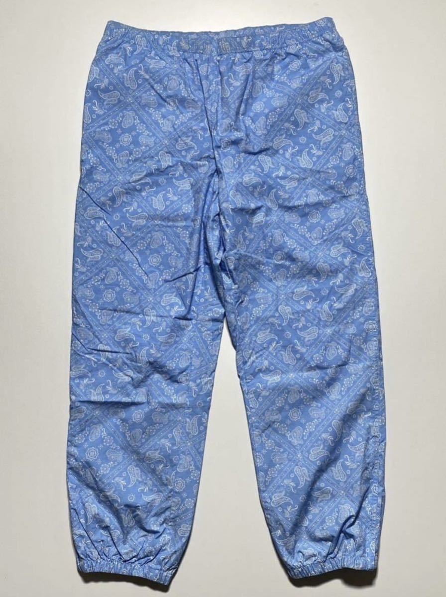 【L】Supreme 2018ss Bandana Track Pant Light Blue シュプリーム 2018ss バンダナ トラック パンツ ライト ブルー R1970_画像2