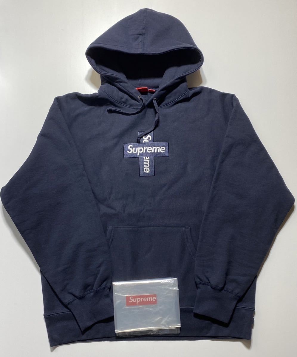 L】新品 Supreme Cross Box Logo Hooded Sweatshirt シュプリーム