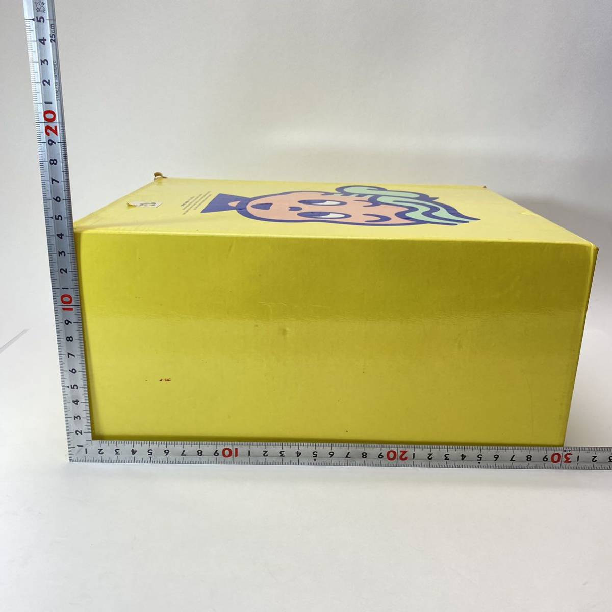  Mister Donut бумага коробка выдвижной ящик бардачок желтый цвет желтый . рисовое поле . retro pop Novelty подлинная вещь текущее состояние товар 0205