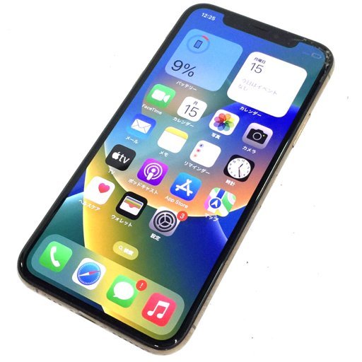 1円 au Apple iPhone Xs MTAY2J/A 64GB ゴールド 利用制限〇 スマホ 本体の画像1