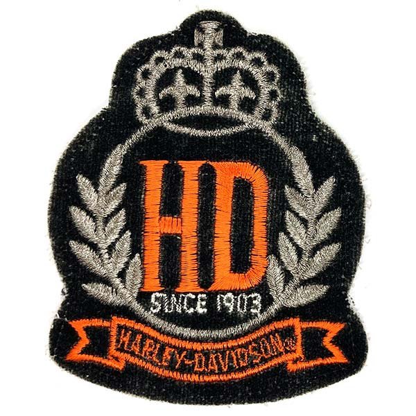 ハーレー・ダビッドソン ビンテージ パッチ Harley Davidson Vintage Patch バイカー HARLEY-DAVIDSON AMF Biker No1_画像1