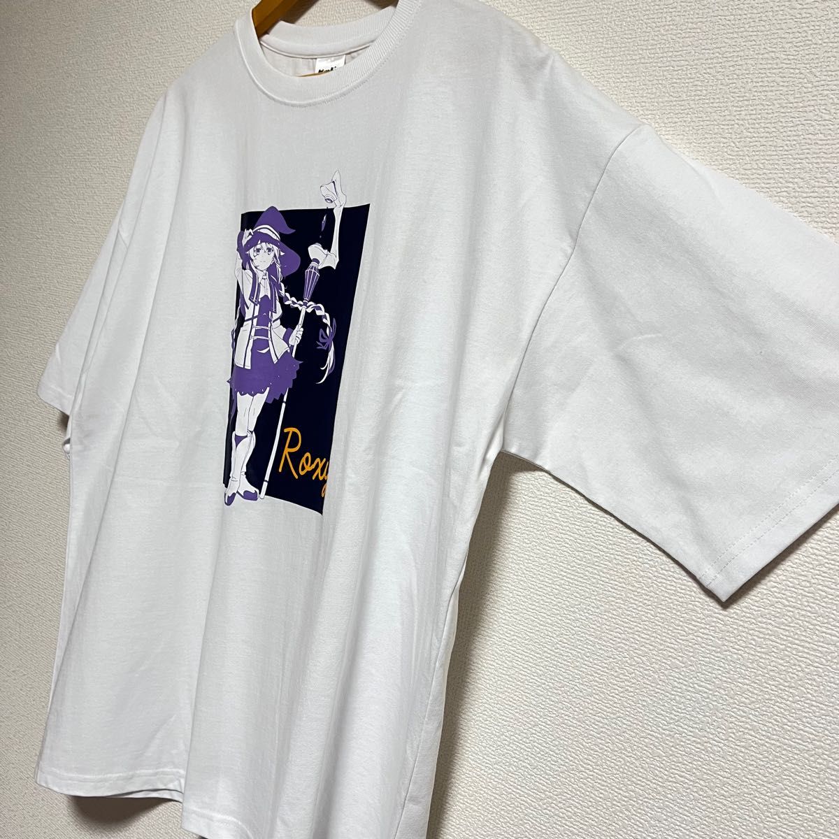 【大きいサイズ】無職転生 ロキシーTシャツ 半袖 ホワイト メンズ 3L 4L 白 アニメ マンガ