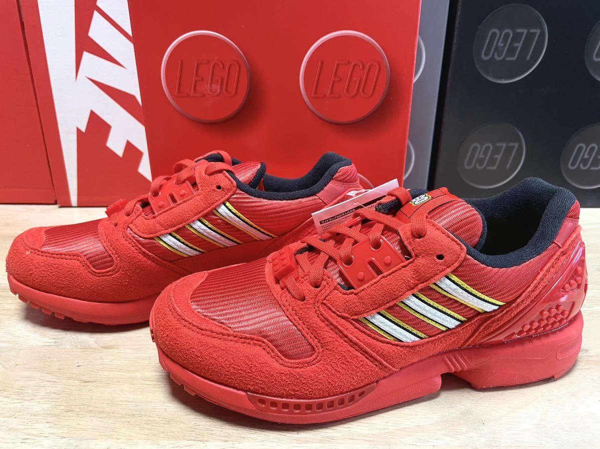 アディダス×レゴ adidas×LEGO ZX 8000×LEGO 24.5cm 新品 完売キックス！夢のコラボ アクティブレッド SNK367