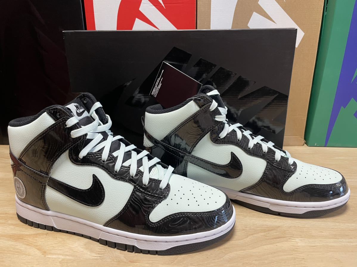 NIKE ナイキ DUNK HIGH ダンクハイ ALL-STAR オールスター (2021) 27.5cm SNKRS 新品 グリーン×ブラック×ホワイト SNK333_画像5