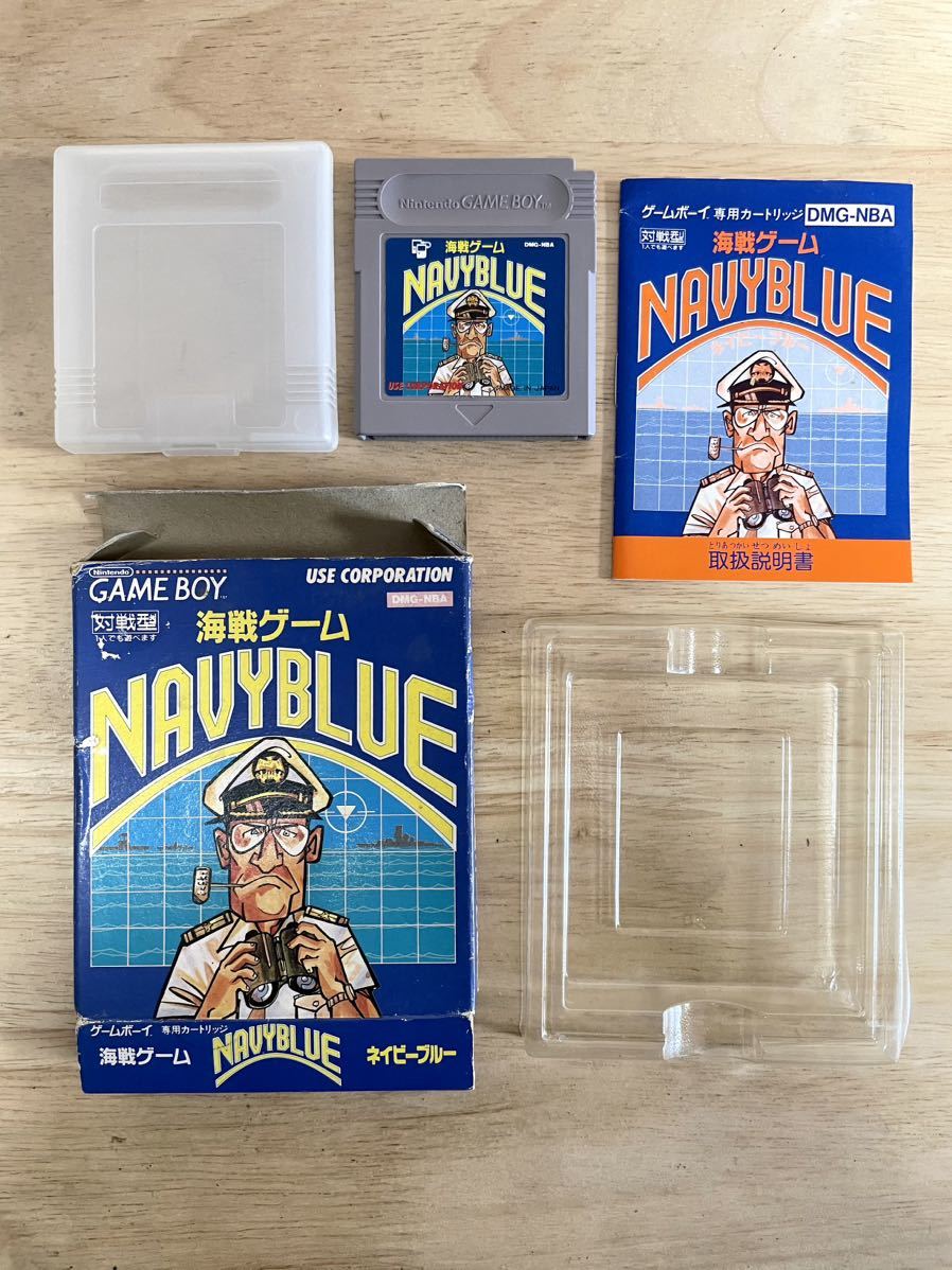 [ ограничение быстрое решение ] море битва игра NAVY BLUE темно-синий голубой USE CORPORATION акционерное общество Youth DMG-NBA коробка - руководство пользователя есть N.1802 Game Boy retro 