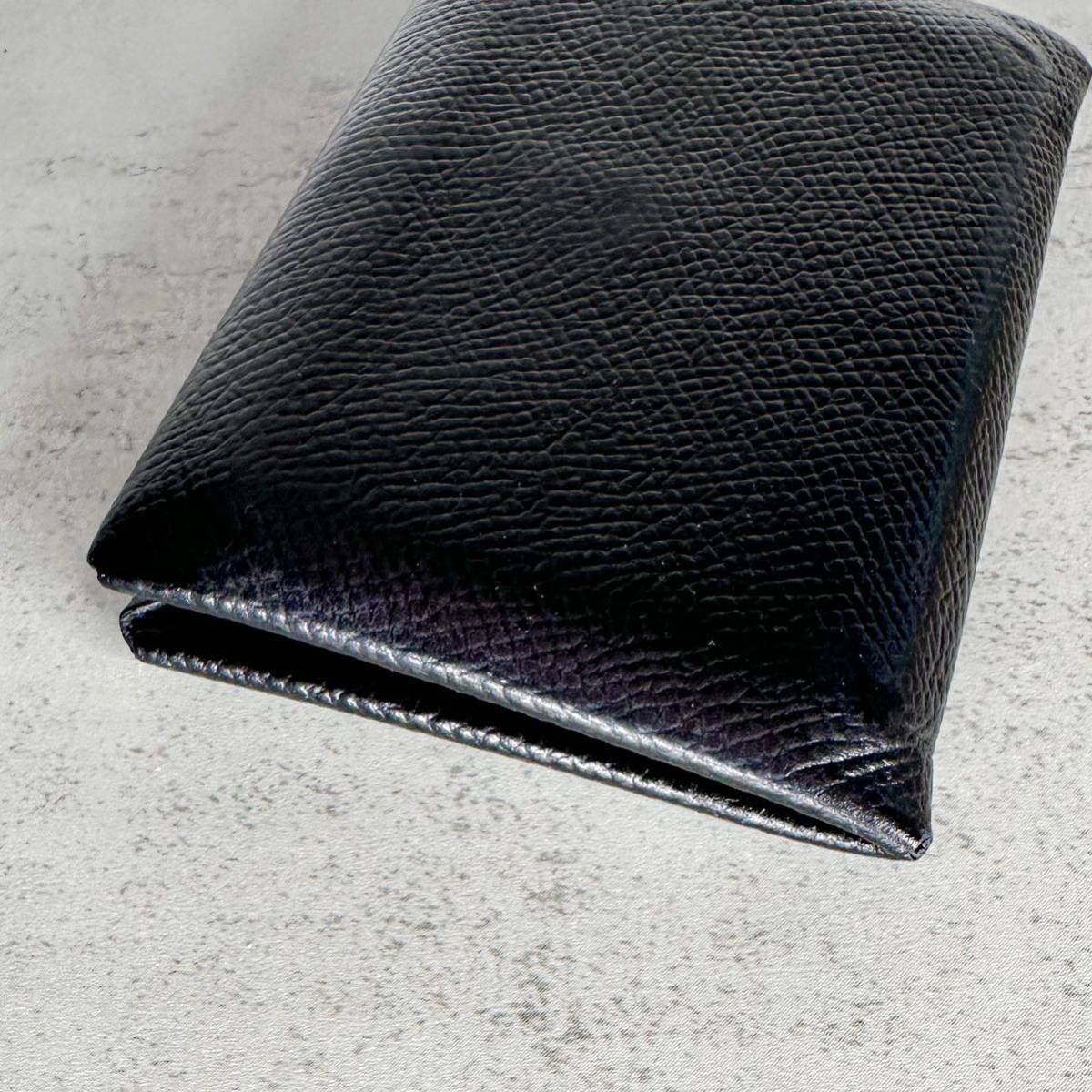 極美品】 HERMES エルメス カルヴィ ブラック 黒 ノアール エプソン D