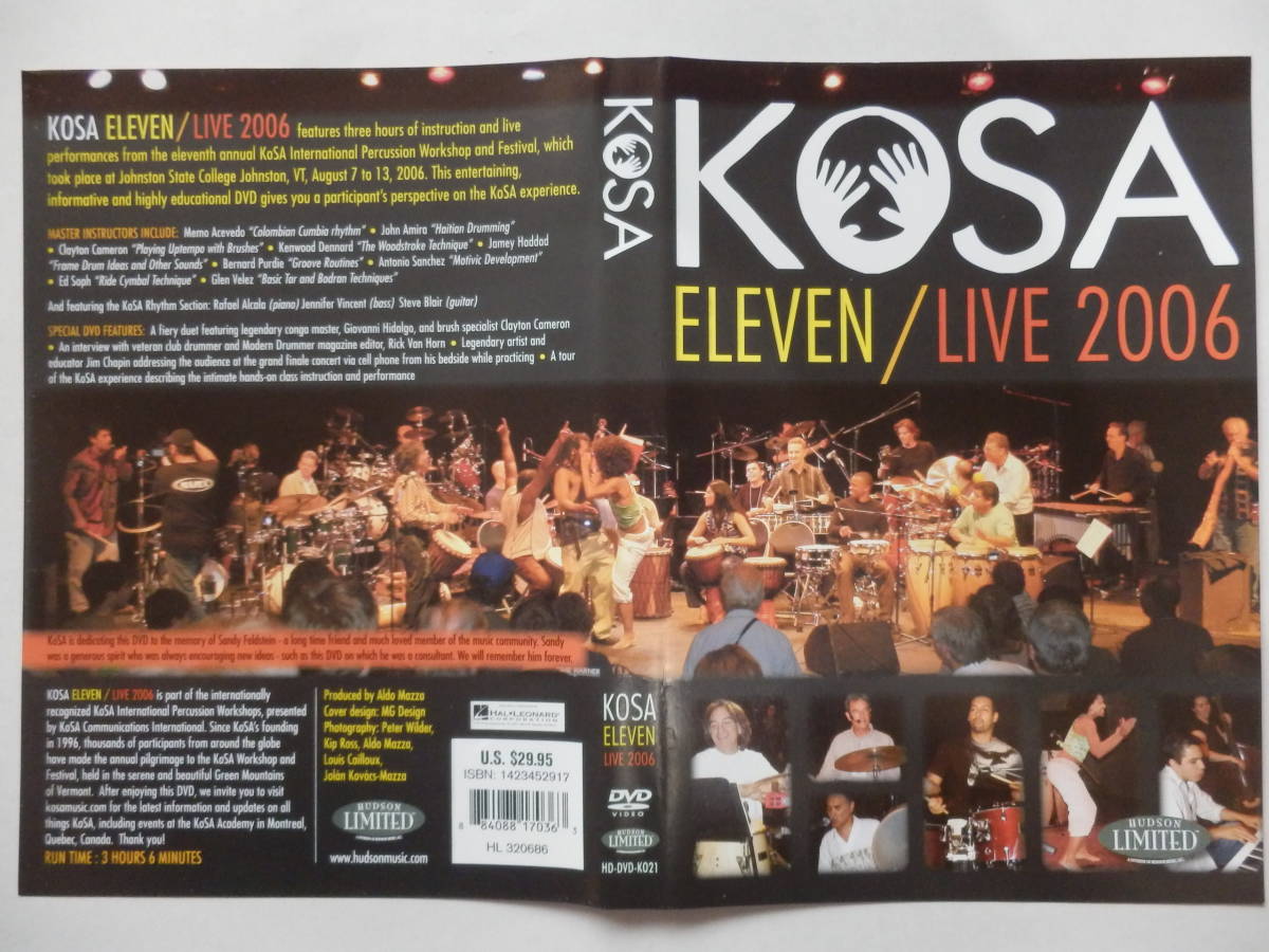 DVD/VA:パーカッション/Aldo Mazza/KoSA Eleven Live 2006/Clayton Cameron/Kenwood Dennard/Jamey Haddad/Bernard Purdie/Antonio Sanchez_画像10