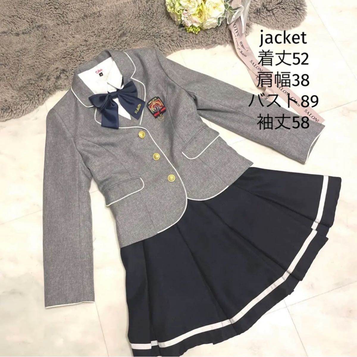 5点セットpink latte ピンクラテ 卒服 セットアップ ジャケット