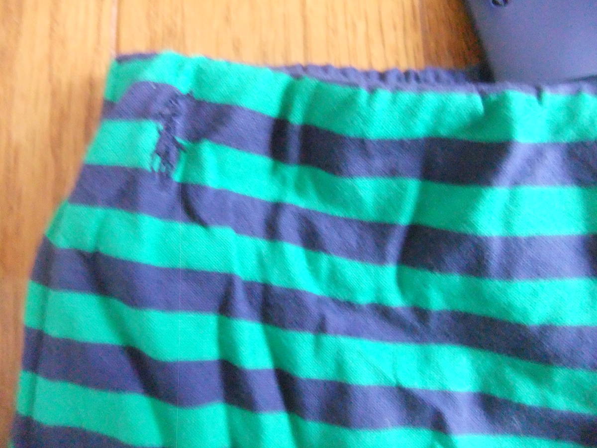 【新品タグ付き】ラルフローレン　ミニスカート　緑×紺色　Sサイズ　115㎝　110 120 _画像2