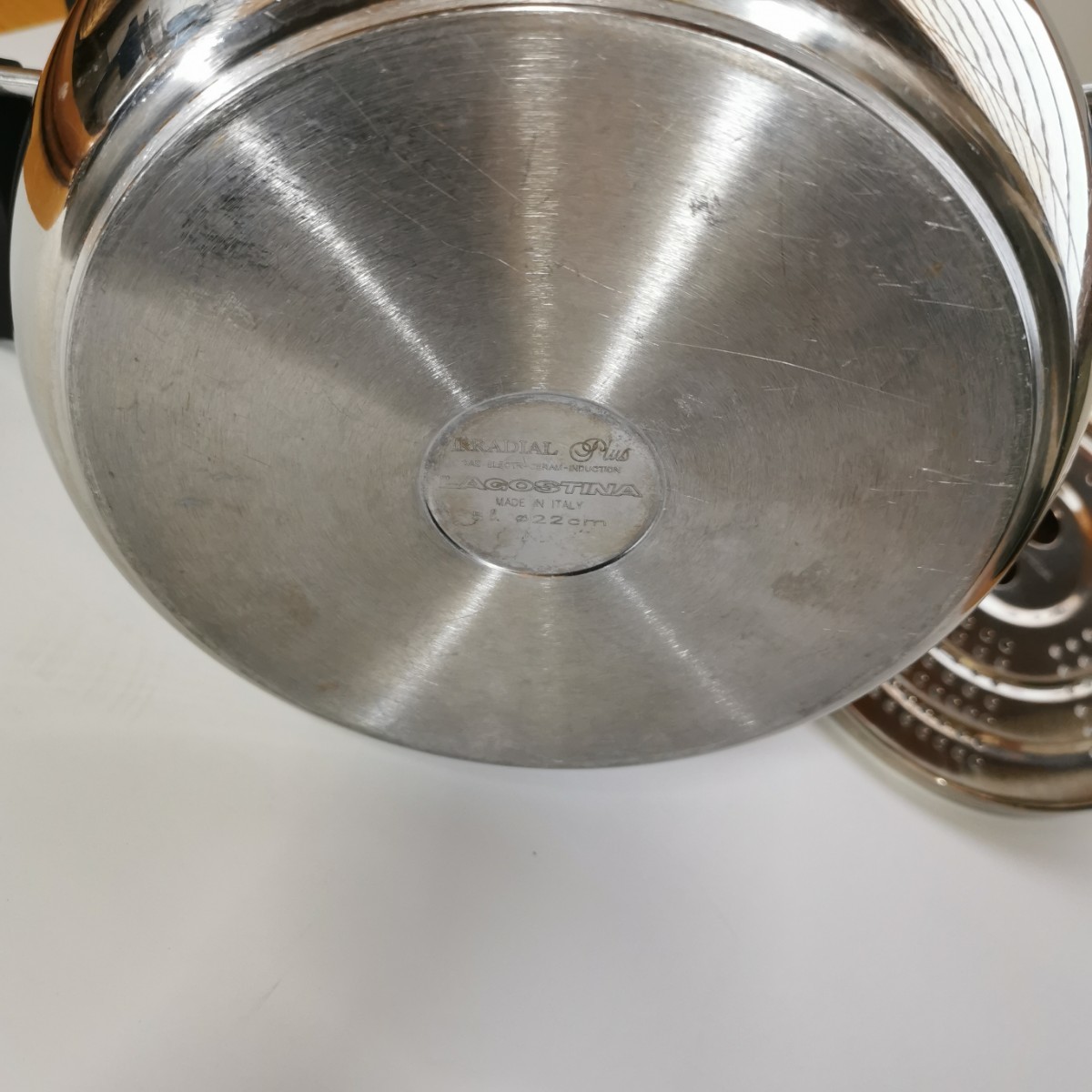 ラゴスティーナ圧力鍋 プラティカ IH対応OK 5L USED良品 蒸 ラゴスティーナ圧力鍋 プラティカ IH対応OK 5L USED良品 蒸