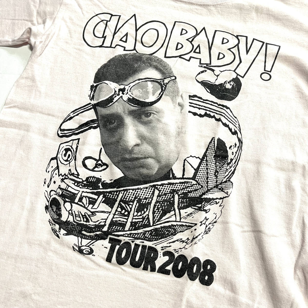 PIZZA OF DEATH 2008年 KEN YOKOYAMA 横山健 Ciao Baby Tour Serge Verkhovsky Tシャツ サイズL_画像2