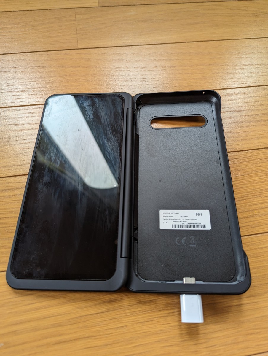 LG V60 ThinQ 5G デュアルスクリーン 純正充電コネクタ 付き 画面保護