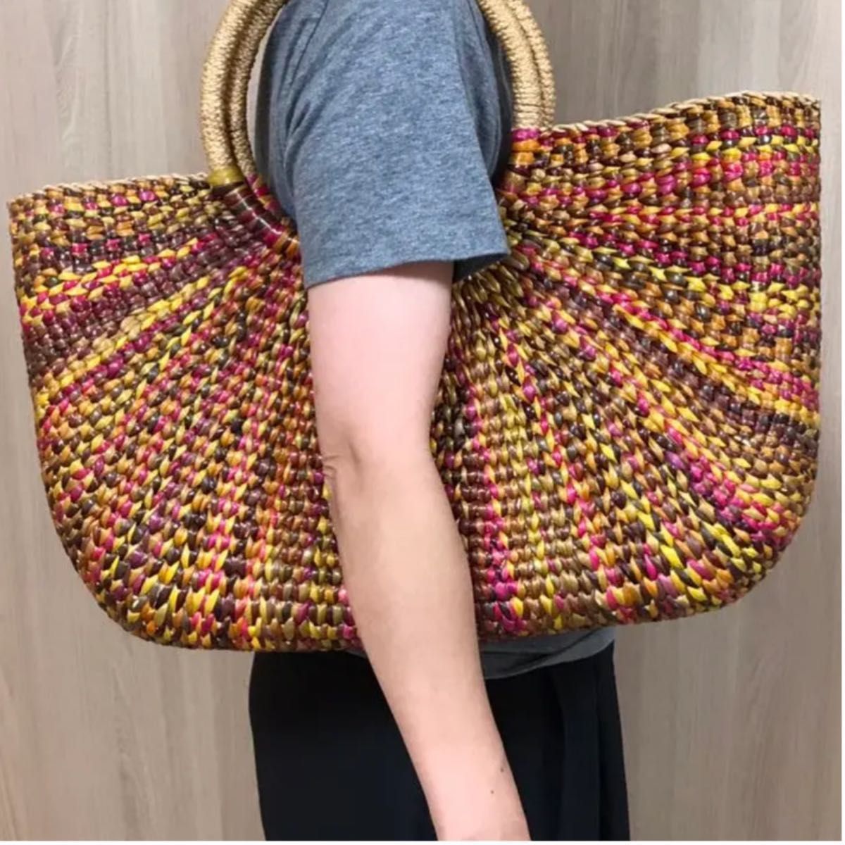 【限定品】美品 LOVE&SENSE かごバッグショルダー 【限定品】美品 LOVE&SENSE かごバッグショルダー