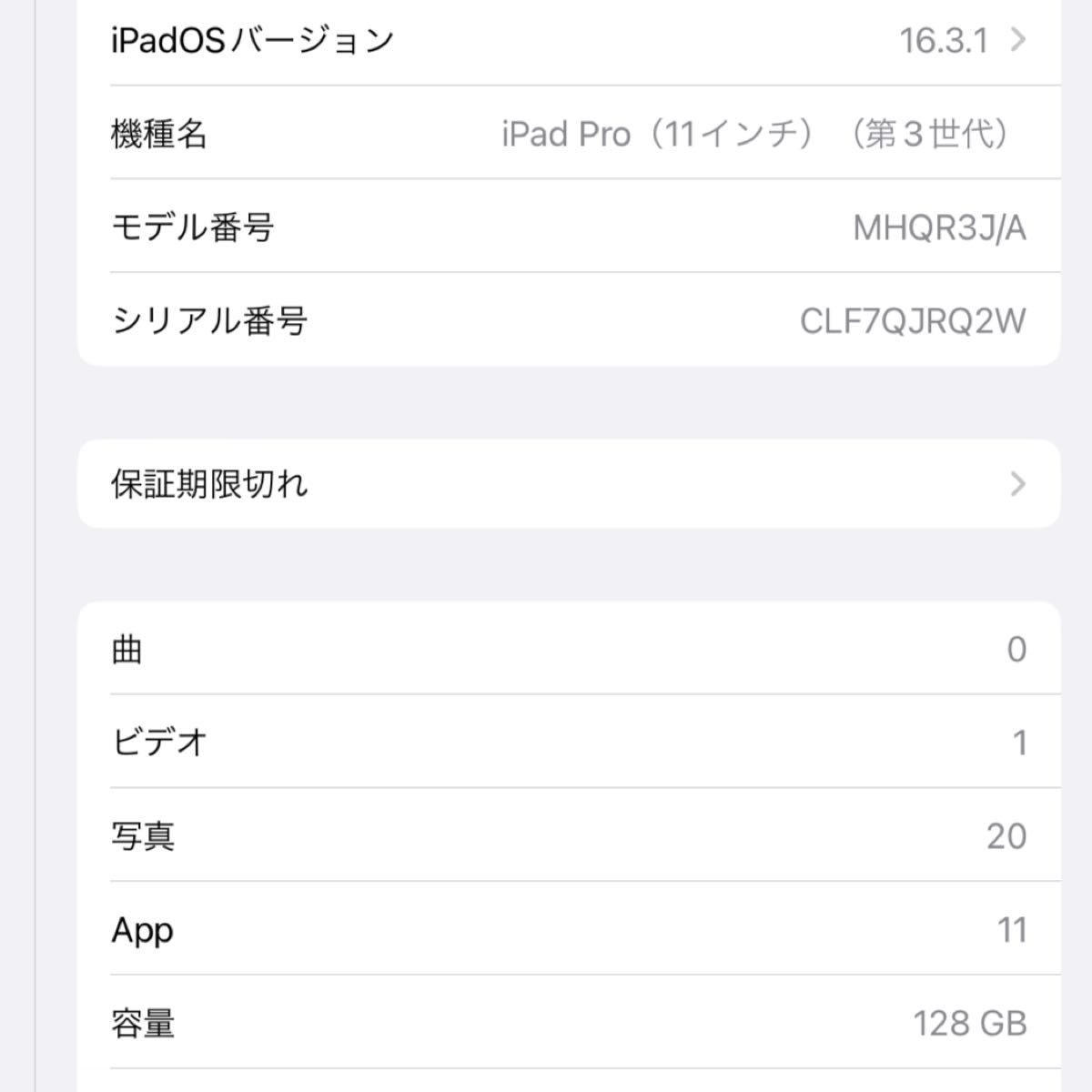 11インチ iPad Pro 128GB Wi-Fi 第3世代 2021年モデル 訳あり 11インチ iPad Pro 128GB Wi-Fi 第3世代 2021年モデル 訳あり