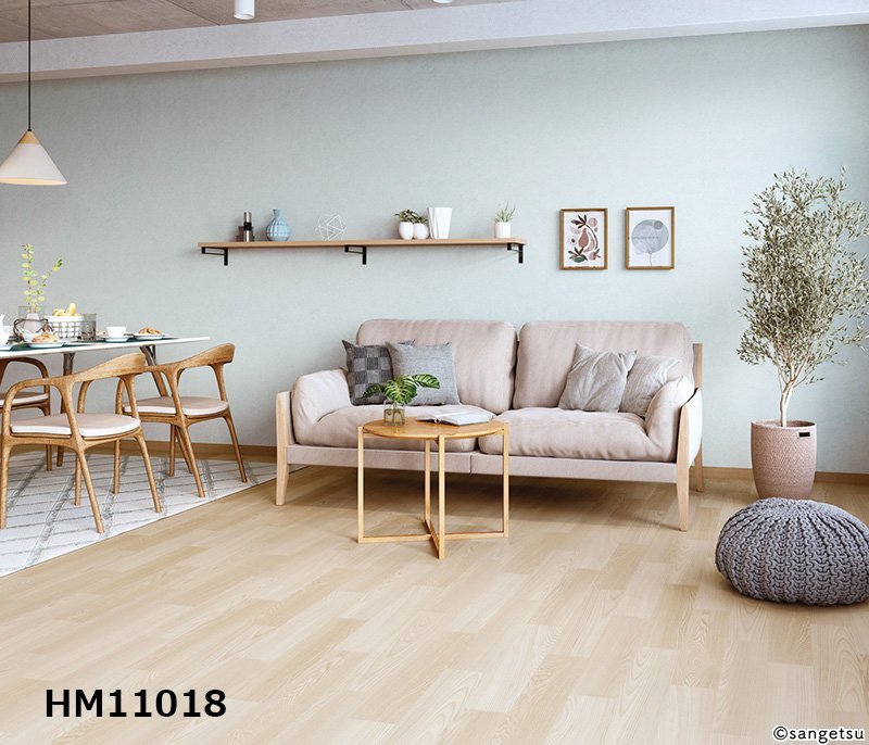 [ sun getsu] home use cushion floor HM11017 HM11018mezo ash 1.8. thickness /182. width [ housing for wood grain CF H floor (H FLOOR)][6]