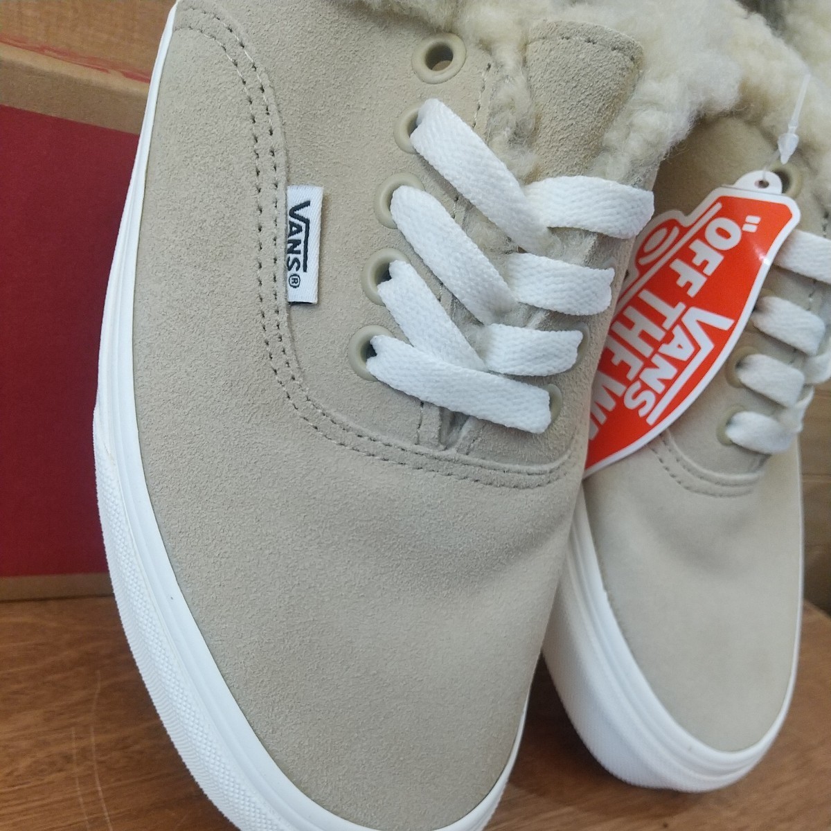 27.5cm 新品正規品 VANS AUTHENTIC SHERPA バンズ オーセンティック シェルパ COZY HUG MOJAVE デザート　632809-0001 メンズ スニーカー_画像7