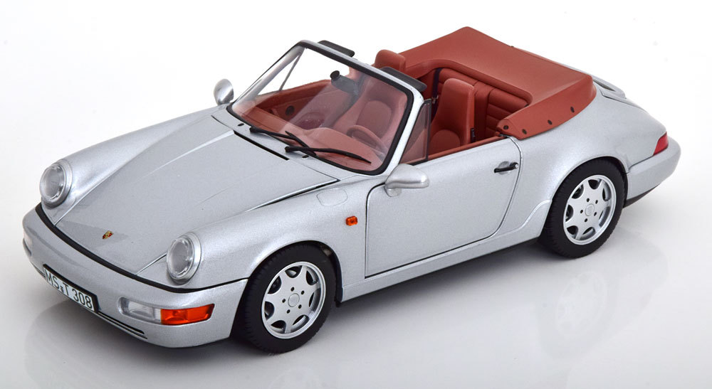 norev 1/18 Porsche 911 (964) Carrera 4 Convertible 1990 シルバー　ポルシェ　ノレブ_画像1