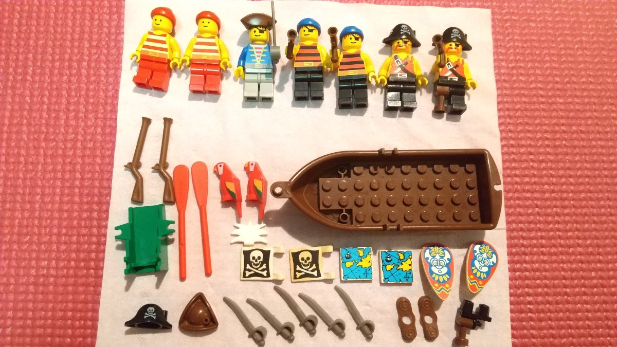 1円スタート LEGO 南海の勇者シリーズ 海賊 ミニフィグ 7体 ボート