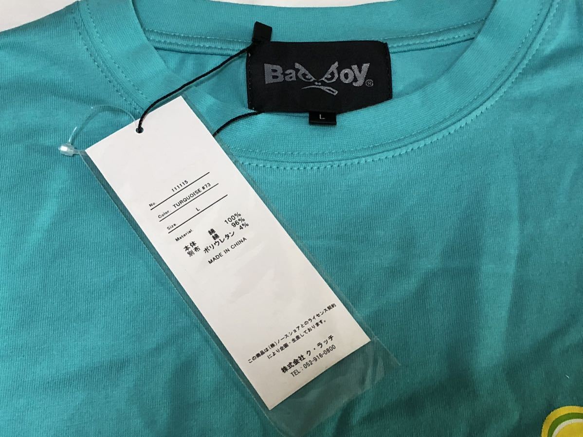 BAD BOY バッドボーイ　未使用タグ付き　長袖Teeシャツ　サイズ　メンズL カラー:ターコイズ　品番:111115 株式会社ク・ラッチ_画像3