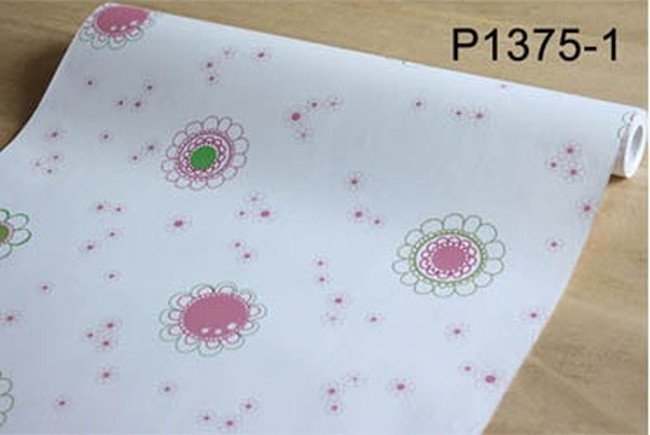 p1375-1　フラワー　花柄　はがせる　パターン　壁紙　多用途　ウォールステッカー　シール　リフォーム　リメイクシート