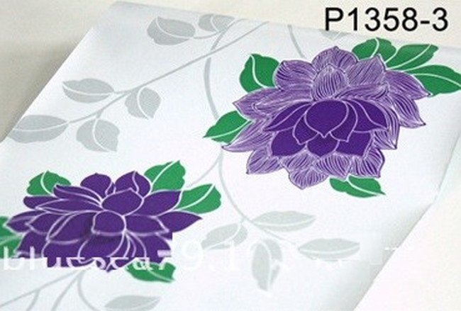 p1358-3　フラワー　花柄　はがせる　壁紙　パターン　ウォールステッカー　リメイクシート　リフォーム　シール　牡丹　多用途