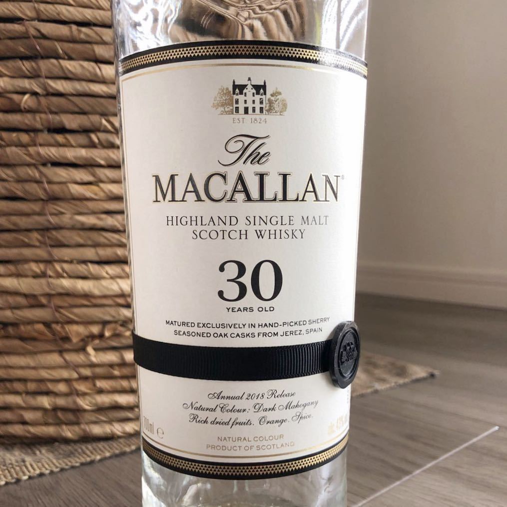 マッカラン 30年 空瓶 700ml マッカラン 30年 空瓶 700ml