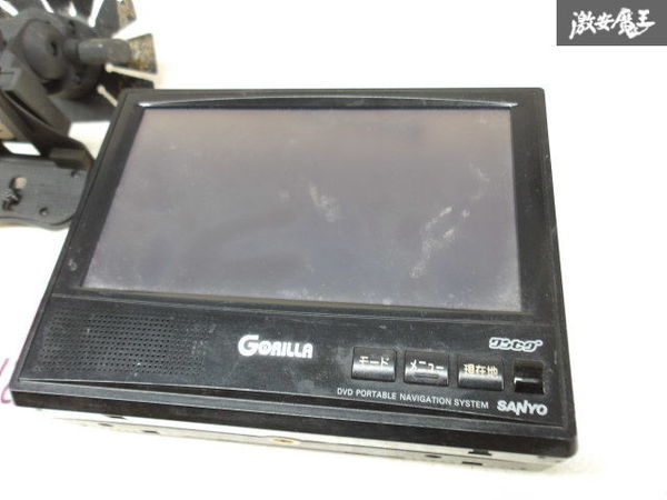 SANYO サンヨー GORILLA ゴリラ DVDナビ ワンセグ 内蔵 SSD ポータブルナビ 2007年製 本体のみ NV-DK650DT 即納_画像2