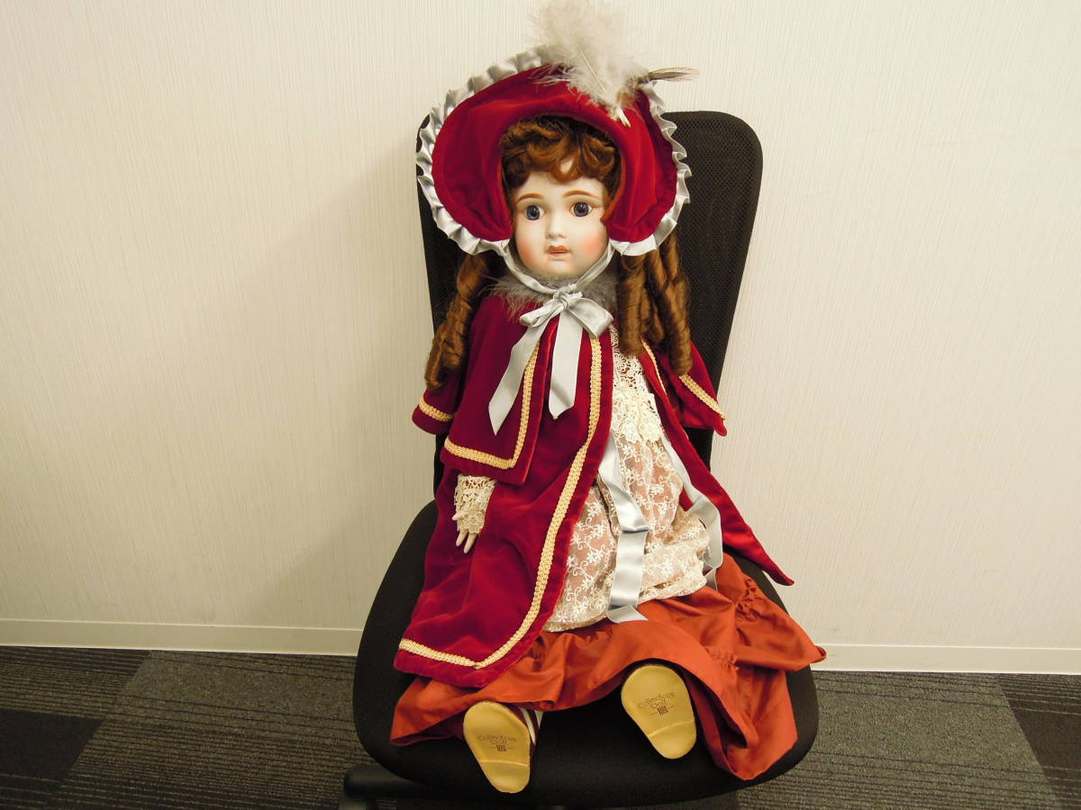 40123 ★ コレクターズドール Collector’s Doll CD-100 西洋人形 陶磁人形 高さ約74cm ★ 中古品 長期保管品