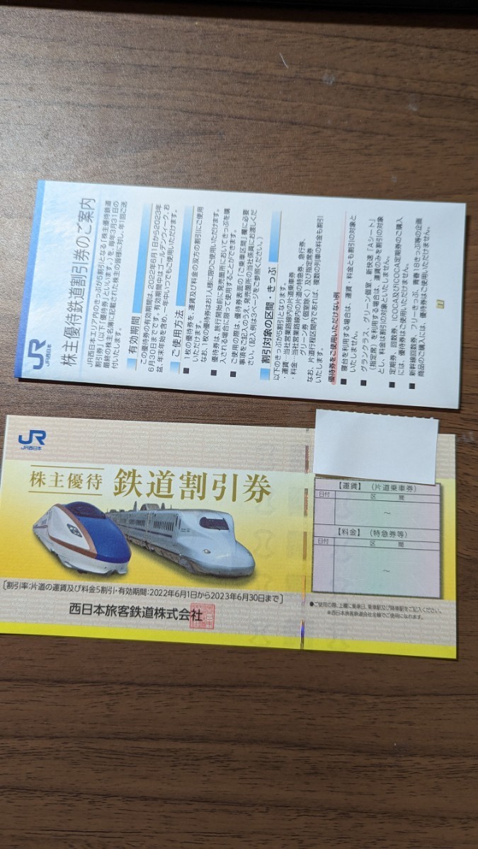 100%正規品 JR西日本 株主優待 鉄道割引券 veme.fi