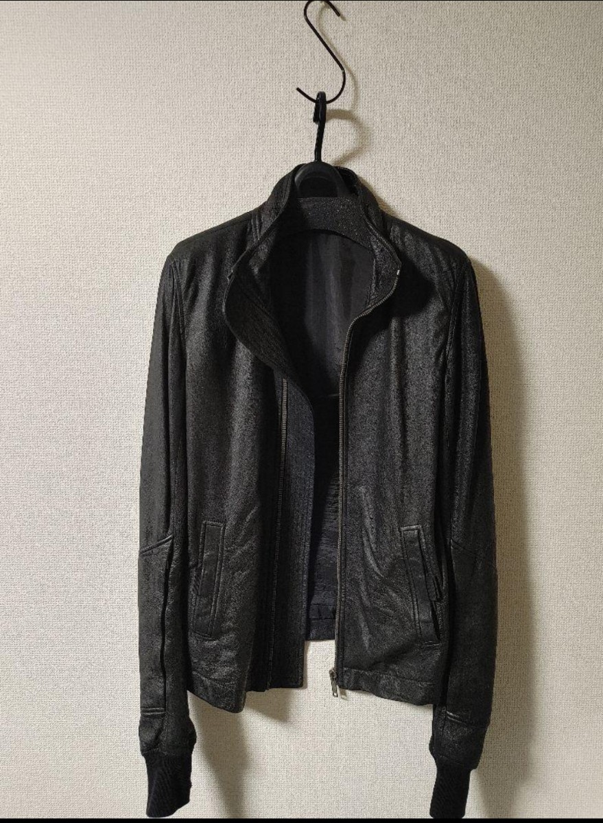 RICK OWENS リックオウエンス レザーJK XS インターシャ