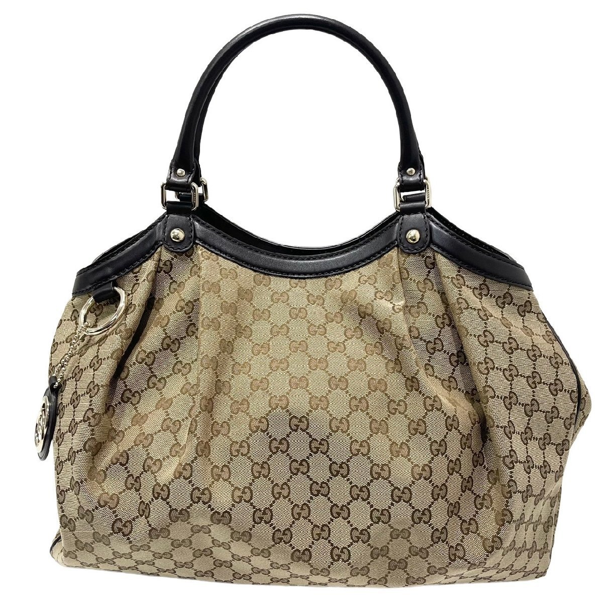 GUCCI グッチ 362721 スーキー GGキャンバス × レザー トートバッグ