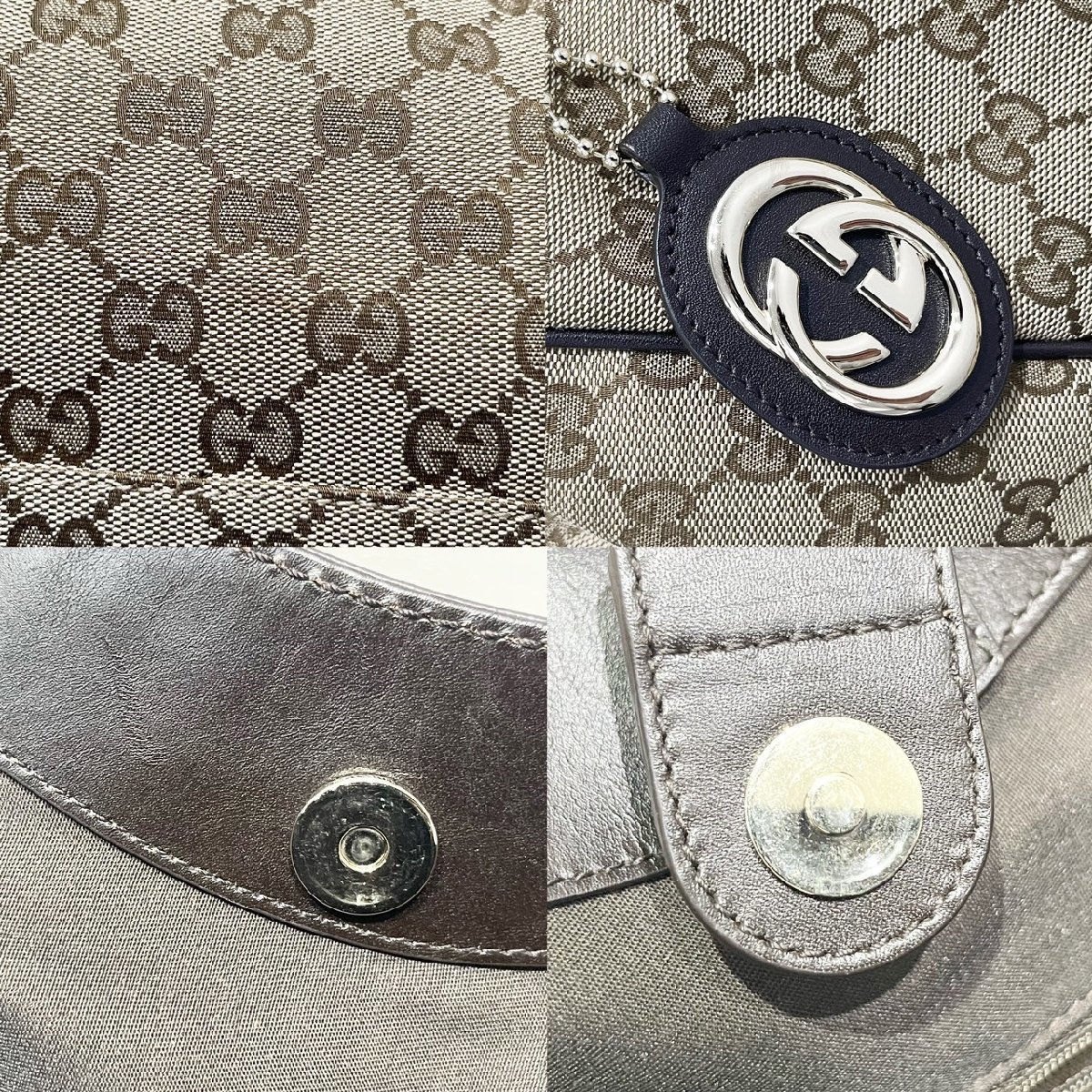 GUCCI グッチ 362721 スーキー GGキャンバス × レザー トートバッグ