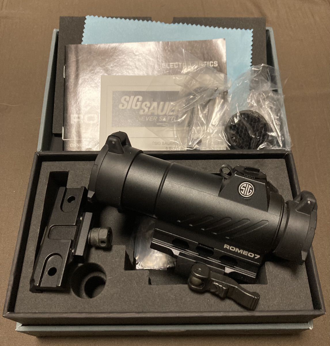 実物 SIG SAUER ROMEO7 ドットサイト 前後レンズポリカカバーセット 検