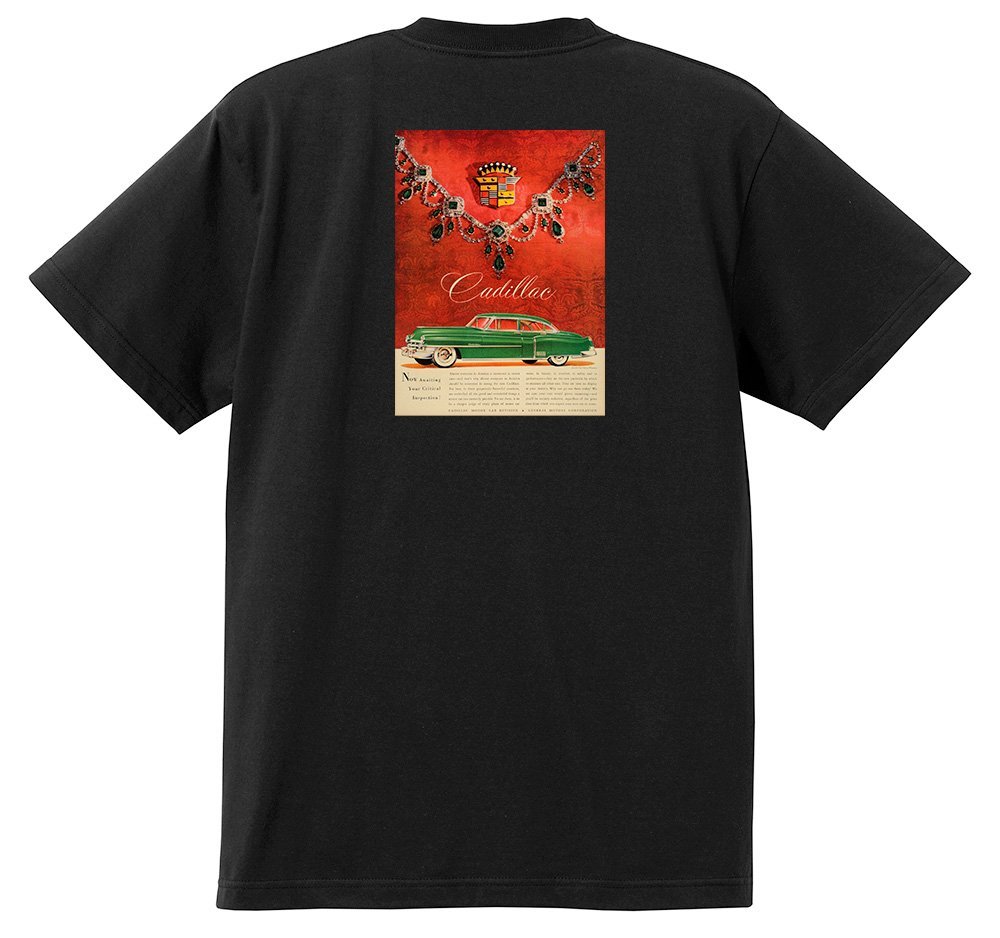 アドバタイジング キャデラック 987 黒 Ｔシャツ 1950 オールディーズ ロックンロール 1950’s 1960’s ロカビリー ローライダー_画像1