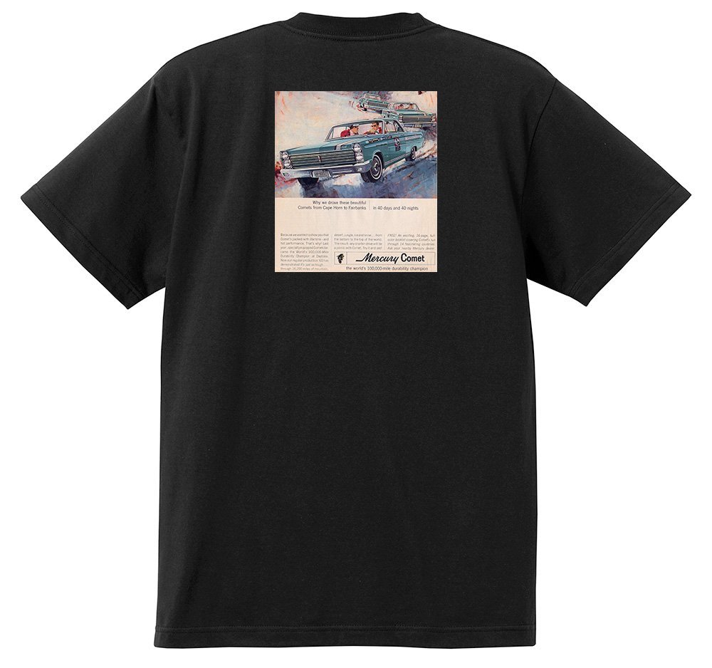 アドバタイジング マーキュリー Ｔシャツ 1165 黒 1965 モントレー クーガー パークレーン コロニーパーク コメット ホットロッド_画像1