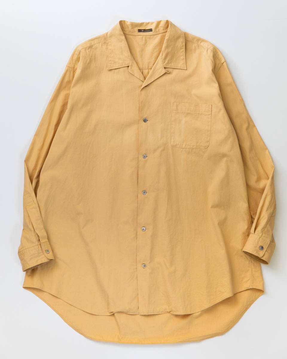 Y’a for men Open Collor Cotton Shirt オープンカラーコットンシャツ MX-B03008 ワイズフォーメン アーカイブ 90s