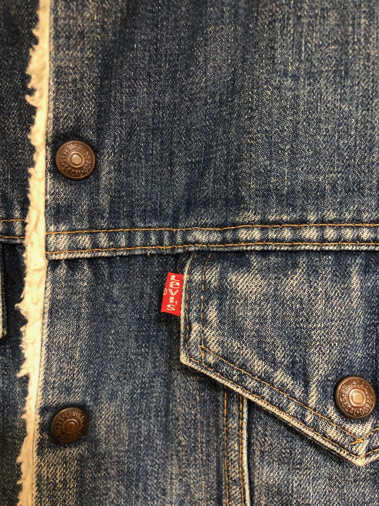 70's Levi's 70605 38 made in USA リーバイス ヴィンテージ ボア ジャケット Gジャン デニムジャケット アメカジ surf 古着 ベルベルジン_画像2