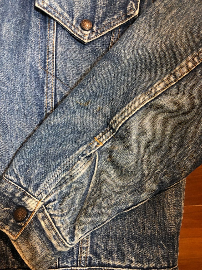 70's Levi's 70605 38 made in USA リーバイス ヴィンテージ ボア ジャケット Gジャン デニムジャケット アメカジ surf 古着 ベルベルジン_画像8