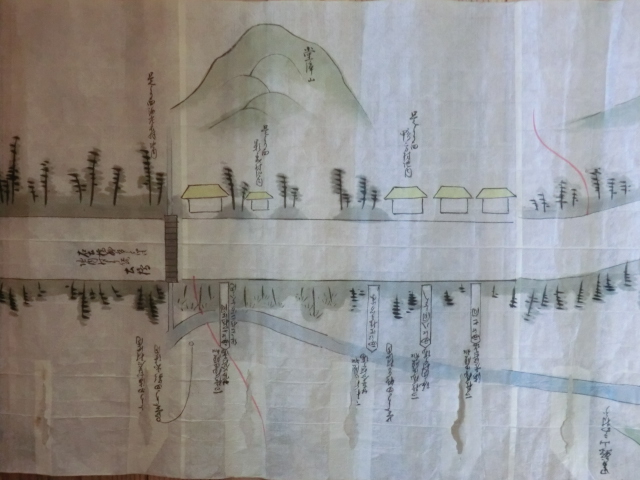 幕府領日坂宿絵図面古地図古文書○文政3年 東海道 幕府領日坂宿絵図面古地図古文書○文政3年 東海道