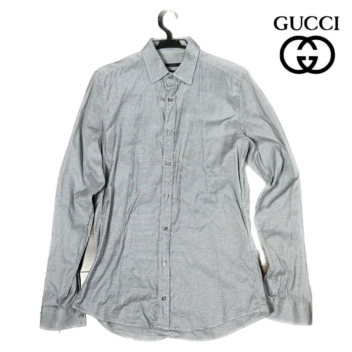 ヤフオク! - 【送料無料】GUCCI メンズ 長袖シャツ サイズ39（S...