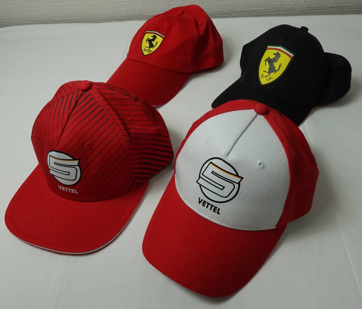 美品】FERRARI フェラーリ キャップ 帽子 4個セット おまけ付き|Yahoo
