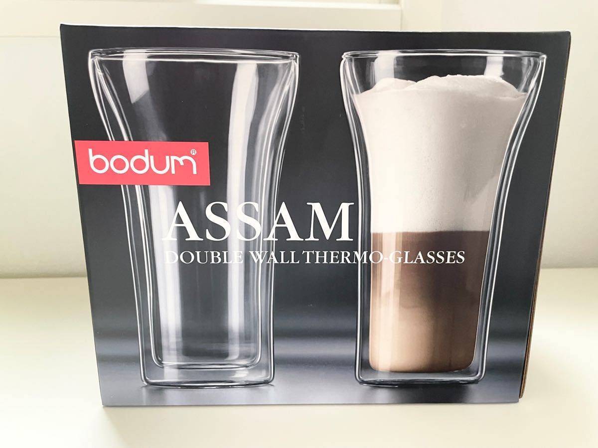 Bodum ボダム ASSAM アッサム ダブルウォール グラス 400ml 2個セット ペア おしゃれ 耐熱 結露 コップ