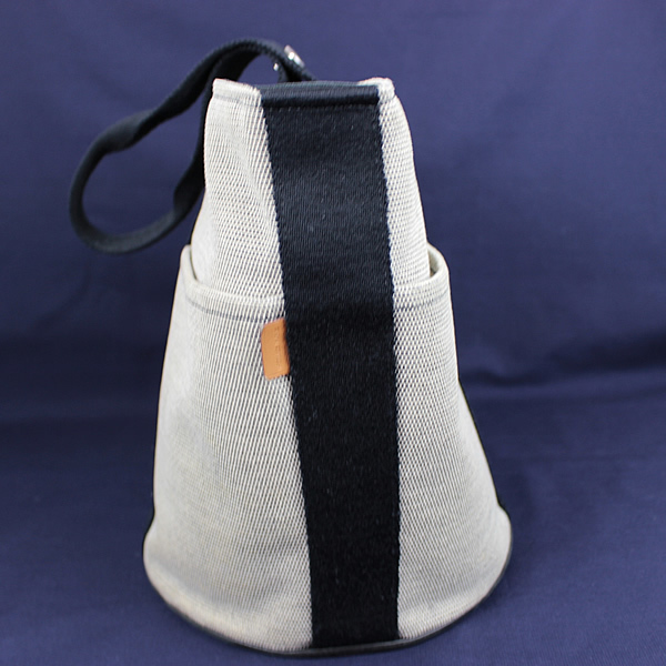 エルメス トートバッグ ハンドバッグ サクソーPM 美品 HERMES グレー