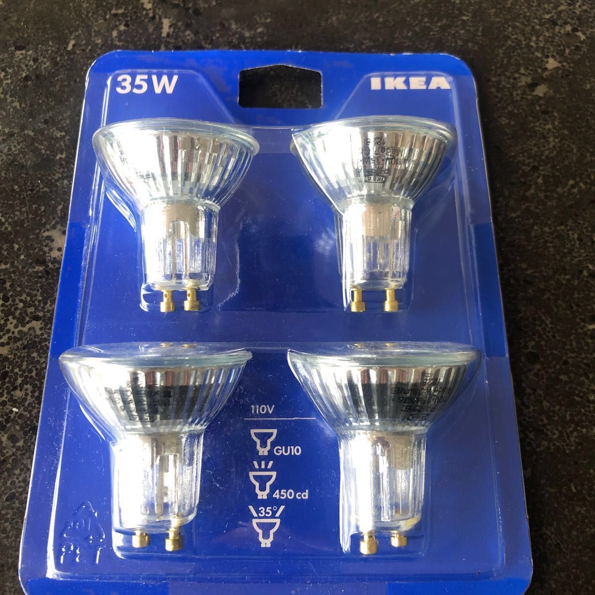 IKEA イケア ハロゲン電球 110V 35W GU10 口金 901.383.00 4個入 ×2 + 5個 = 計13個