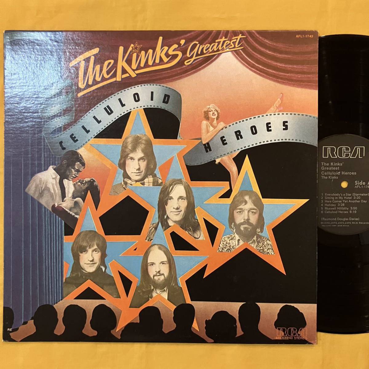 Продажа 05H US Board The Kinks / Heroes Heroes-величайший AFL1-1743 LP.