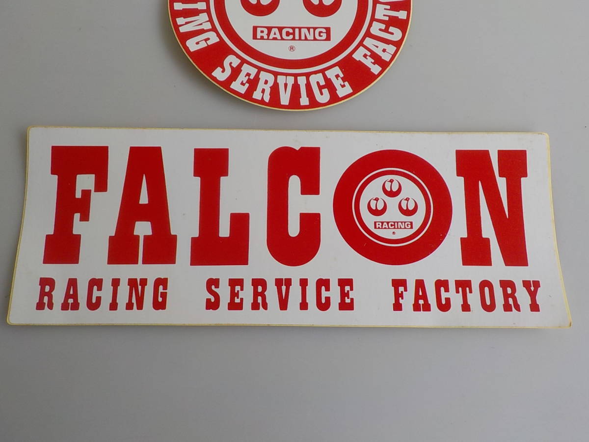  old car Watanabe FALCON sticker 2 sheets auto accessory that time thing 