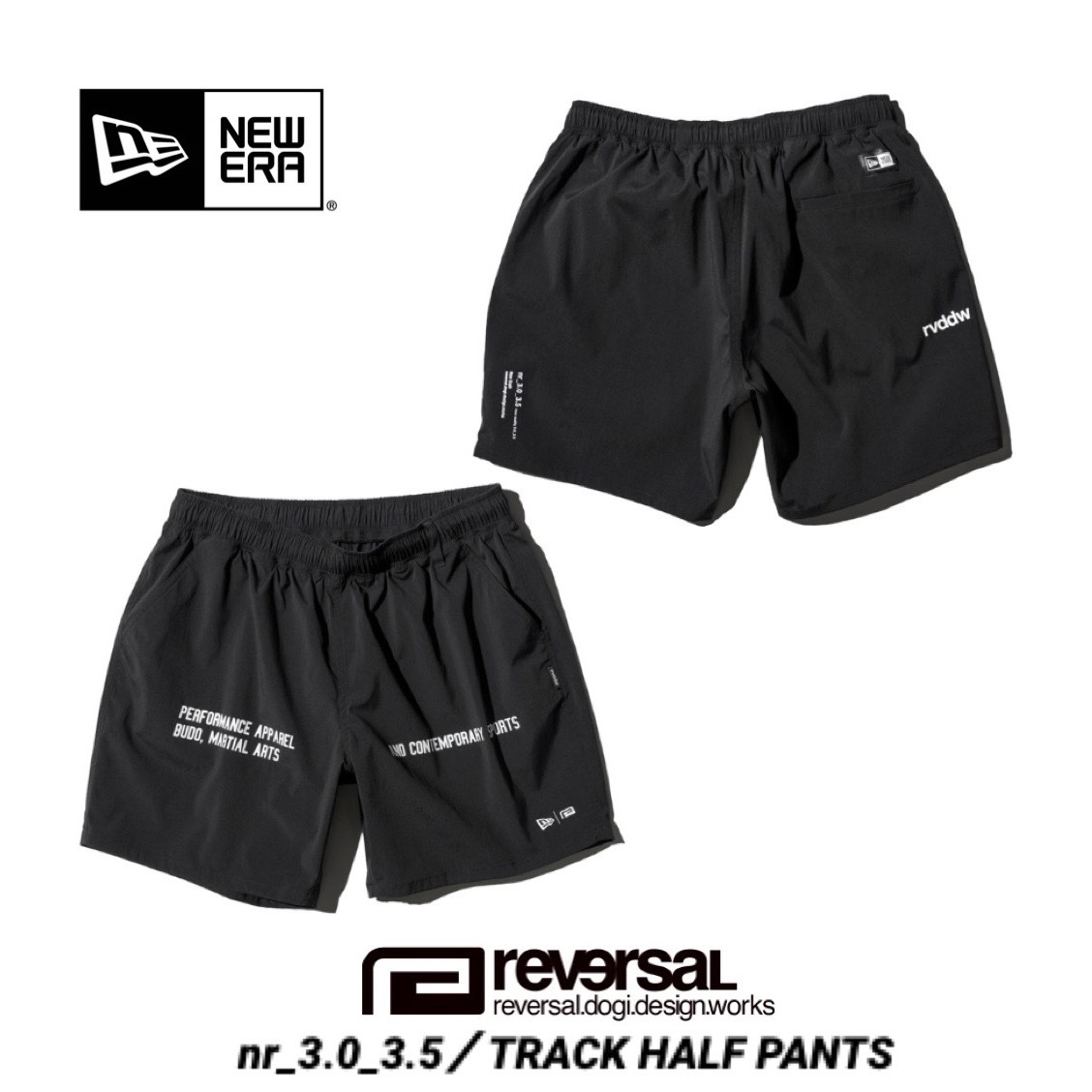 REVERSAL × NEW ERA■送料込■限定コラボ ショーツ ショートパンツ■黒XL■リバーサル ニューエラ 格闘技 トレーニング 那須川天心  100a