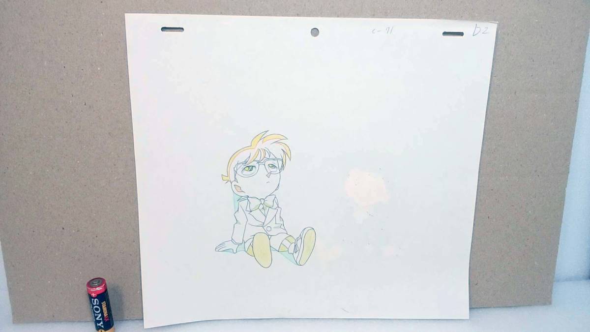 Detective Conan "Conan Edogawa" animation cel /名探偵コナン　「江戸川 コナン」　アニメーション・セル画　※動画用紙付き_画像3